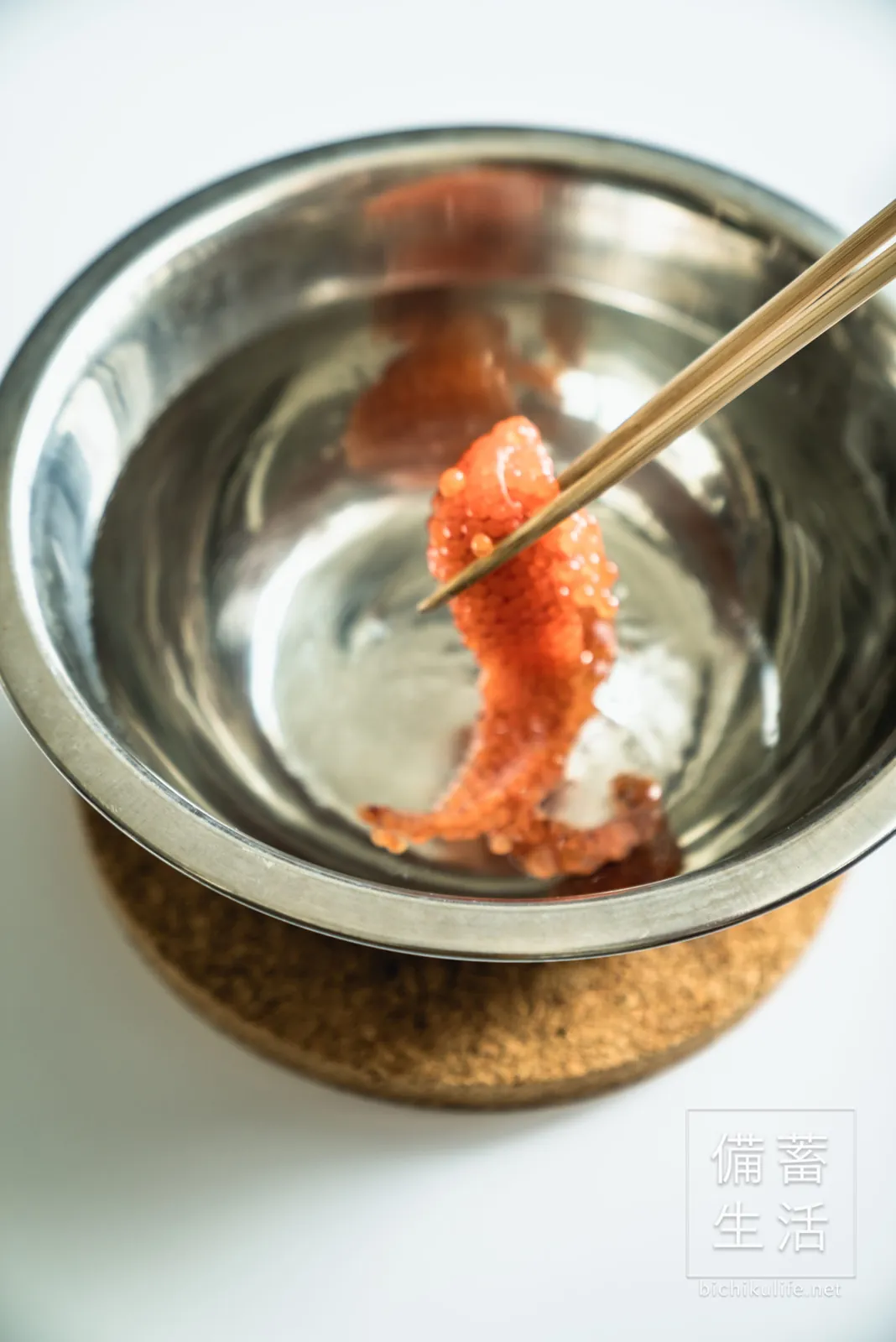 生筋子から仕込む、いくらの醤油漬けの作り方