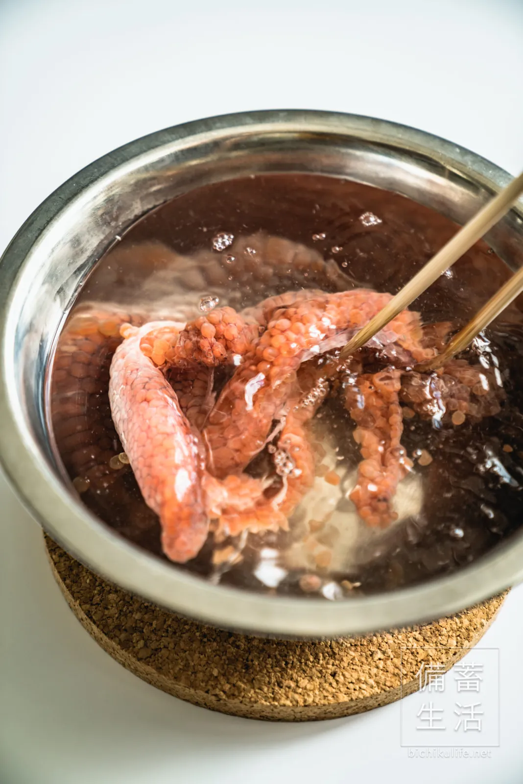 生筋子から仕込む、いくらの醤油漬けの作り方