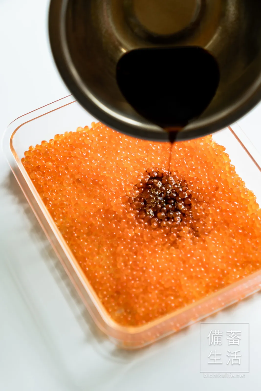 生筋子から仕込む、いくらの醤油漬けの作り方
